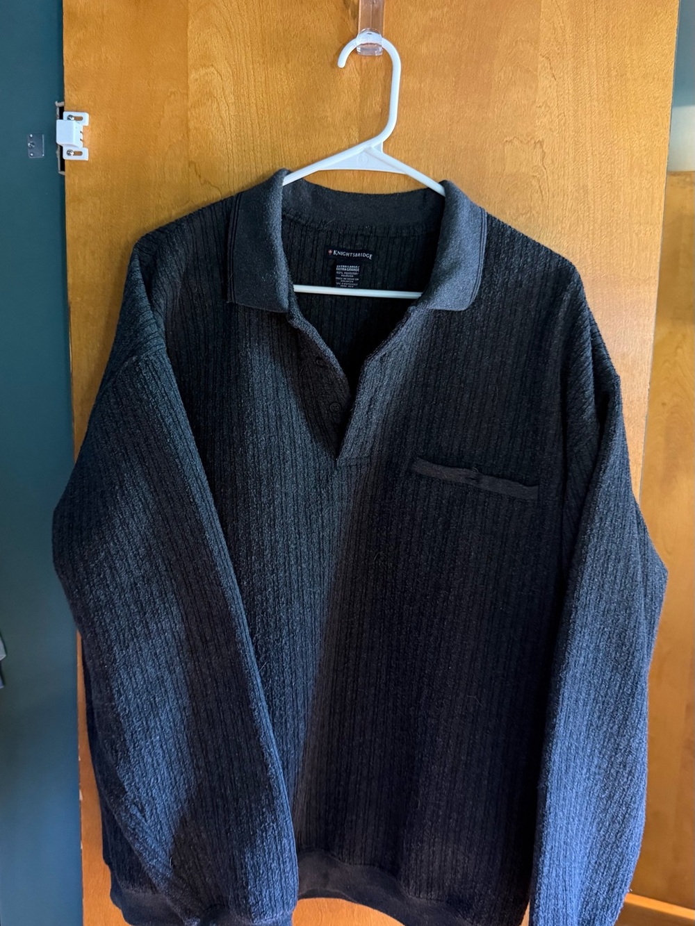 Kirkland Signature Men's Charcoal V-Neck Sweater